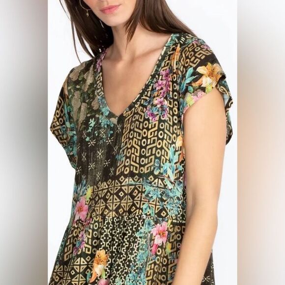 Johnny Was Weller Tiered Hem Dress XS - Picture 5 of 8